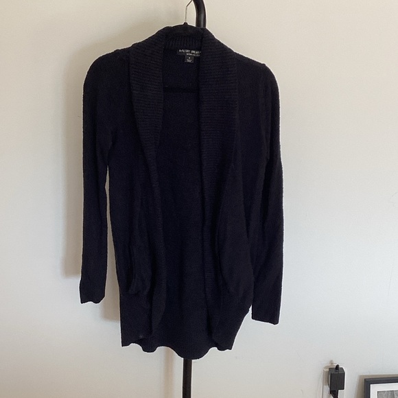 Barefoot Dreams Black Open Cardigan - Picture 2 of 5